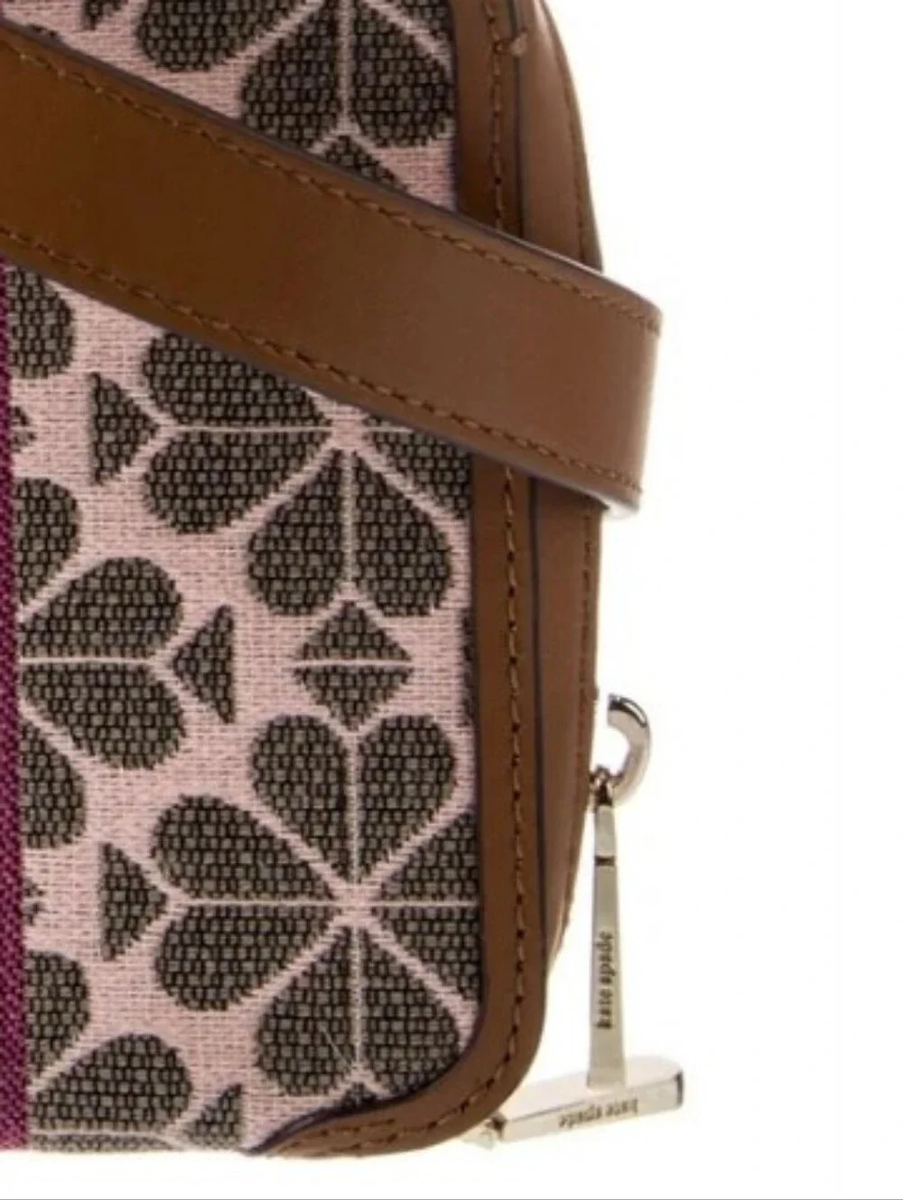 Kate Spade New York NWT MYSTERY PINK MULTI Logo Jacquard Medium Crossbody Bag